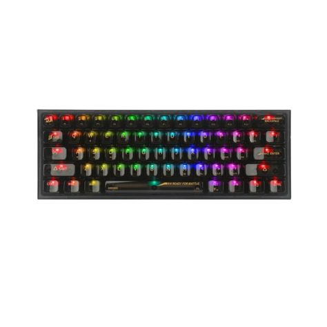 Teclado Mecánico Redragon Fizz 60% Rgb Transparente Black-0