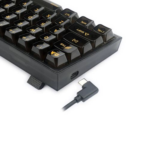 Teclado Mecánico Redragon Fizz 60% Rgb Transparente Black-2
