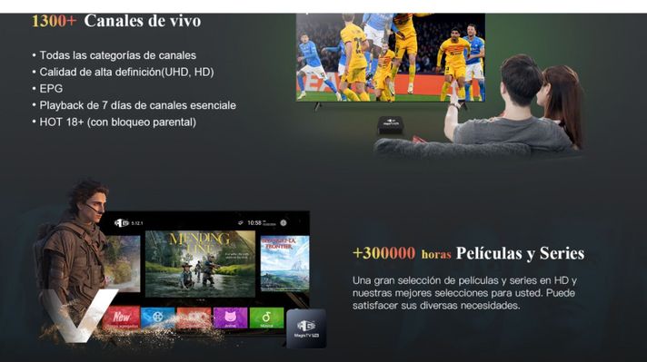 TV Box PRO 4K Full TV PREMIUM Películas Cine Netflix Youtube Spotify-1