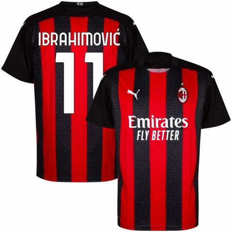 Camisetas  Retro Vintage AC MILAN IBRAHIMOVIĆ-1
