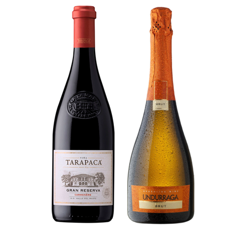 Vino Tarapacá Gran Reserva Carmenere + Espumante Undurraga Brut-0