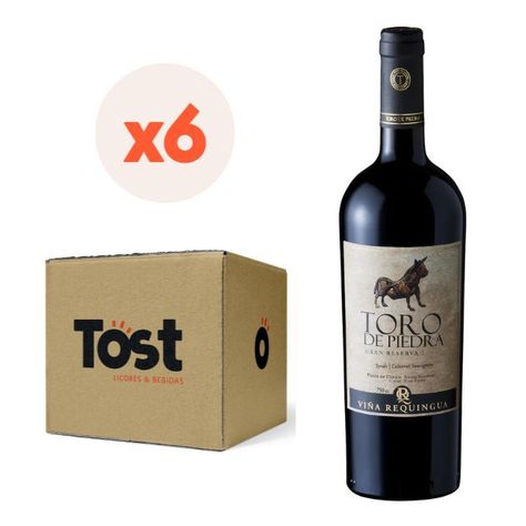 6x Vino Toro de Piedra Gran Reserva Ensamblaje 750cc-0