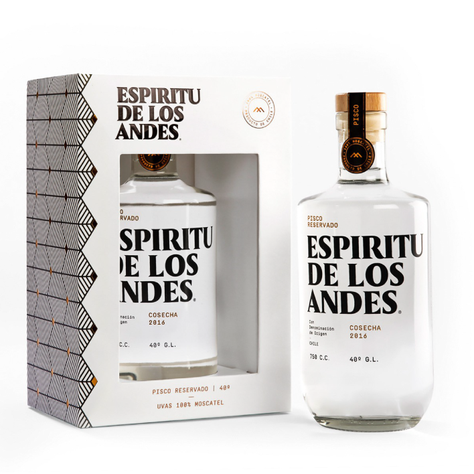 Pisco Espiritu De Los Andes 40° 750Cc-0