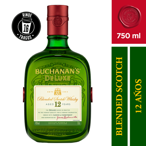 Whisky BuchananS 12 Años 40° 750Cc-0