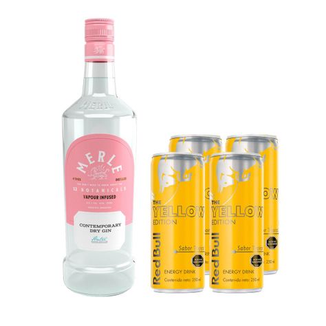 Pack Tropical Gin: Merle Contemporary + 4 Red Bull Yellow-0
