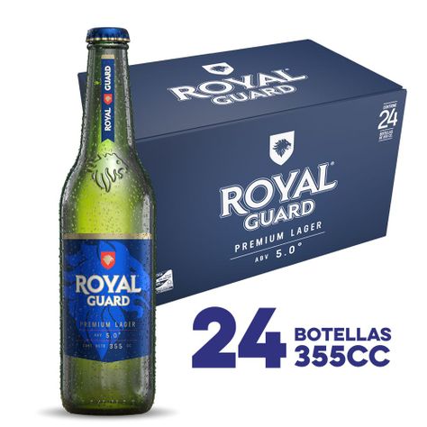 24X Cerveza Royal Guard Botellín 5° 355Cc-0