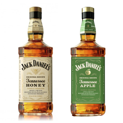 Pack Whiskeys Jack Daniels 750cc: Honey + Apple-0
