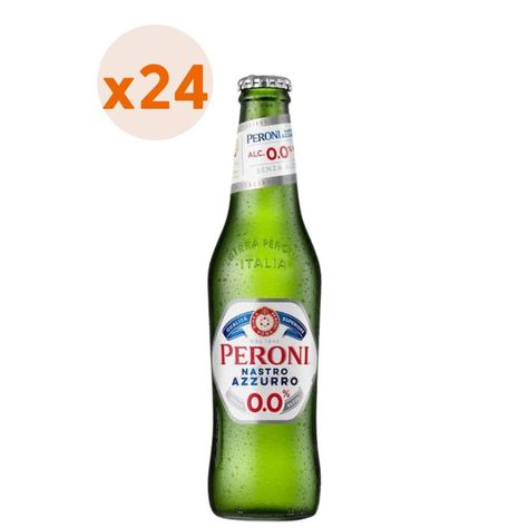24X Cerveza Sin Alcohol Peroni Sin Alcohol Botellín 0° 330Cc-0