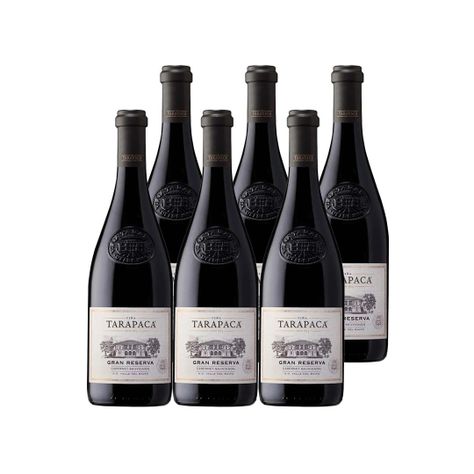 6x Vino Tarapacá Gran Reserva Cabernet Sauvignon 14° 750cc-0