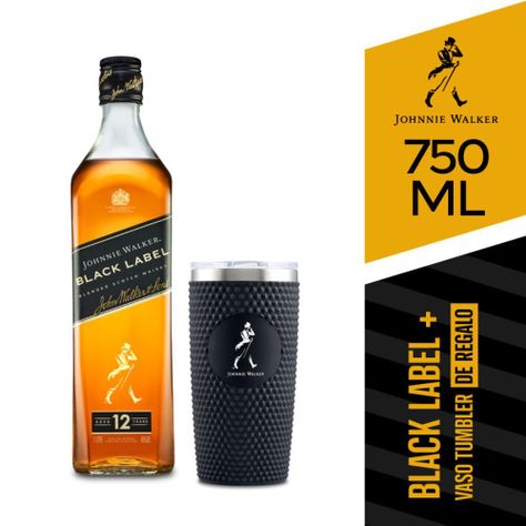 Whisky Johnnie Walker Black Label 40° 750cc + Mug de Regalo-0