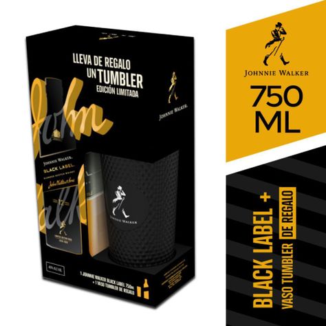 Whisky Johnnie Walker Black Label 40° 750cc + Mug de Regalo-1