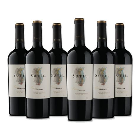 6x Vino Sutil Reserva Carmenere 750cc-0