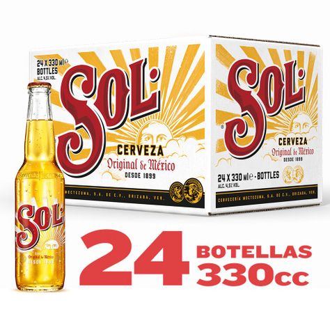 24x Cerveza Sol Botellín 4,5° 355Cc-0