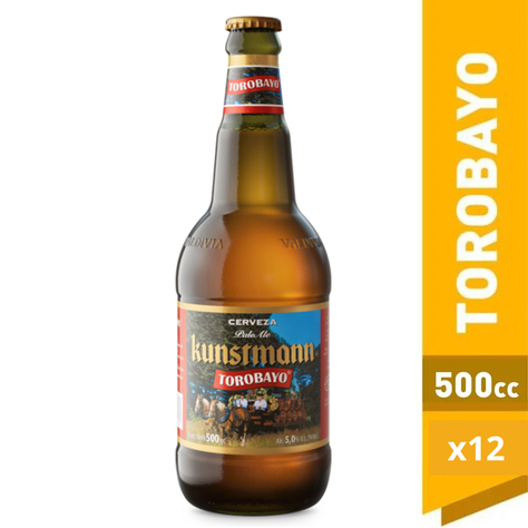 12X Cerveza Kunstmann Torobayo Botellín 5° 500Cc-0
