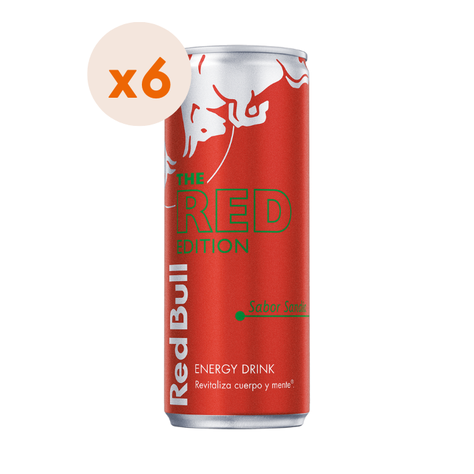 6x Bebida Energética Red Bull Sandía 250cc-1