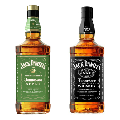 Pack Whiskeys Jack Daniels 750cc: Apple + N°7-0