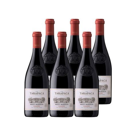 6x Vino Tarapacá Gran Reserva Carmenere 14° 750cc-0
