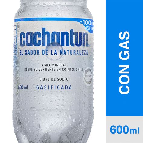 Agua Mineral Cachantún Con Gas 600cc-0