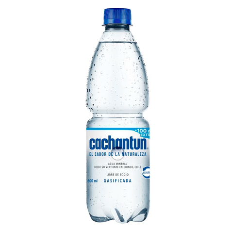 Agua Mineral Cachantún Con Gas 600cc-1