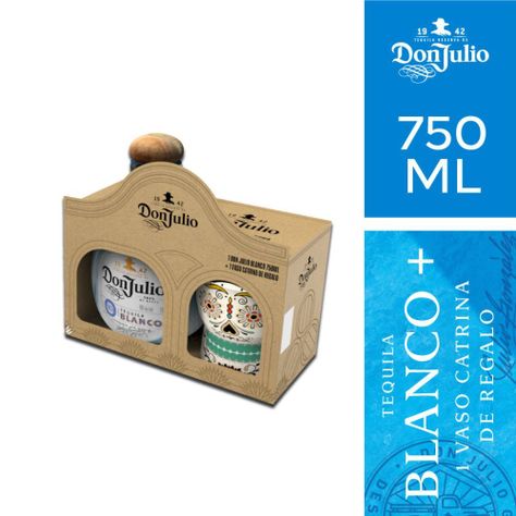 Tequila Don Julio Blanco 750cc + Vaso Catrina de Regalo-1