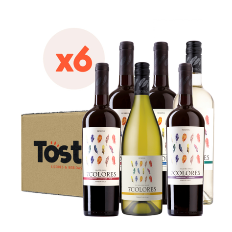 6x Mix Vinos 7 Colores Reserva Cepas-0