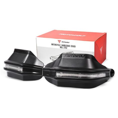 Cubre manos para motociclismo con Luces Led Motowolf 3702B-4