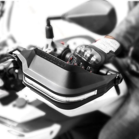 Cubre manos para motociclismo con Luces Led Motowolf 3702B-5