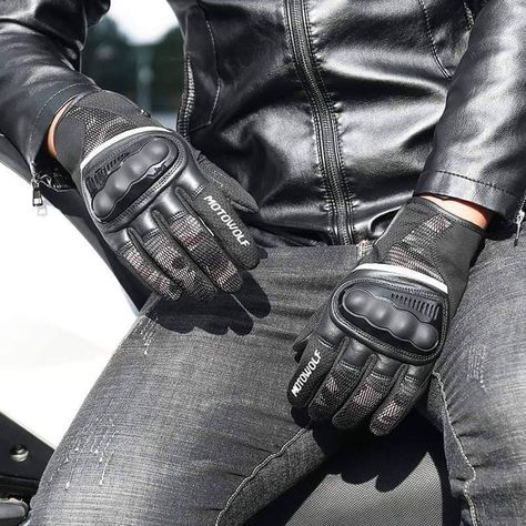 Guantes para motociclismo Camuflaje Motowolf 0310-5