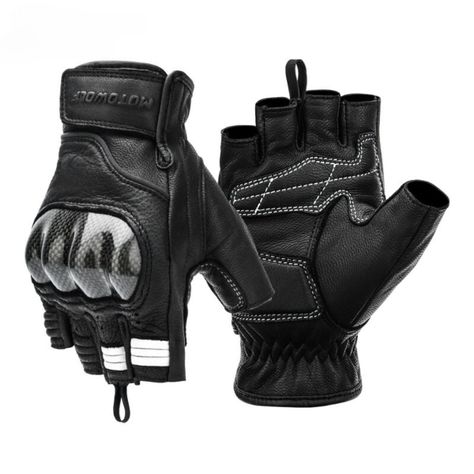 Guantes medio dedo para moto Motowolf 0334-0
