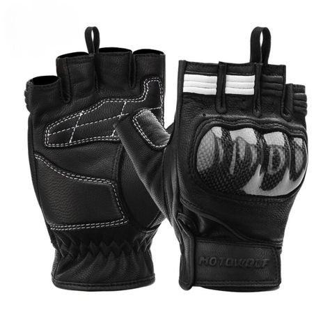 Guantes medio dedo para moto Motowolf 0334-1