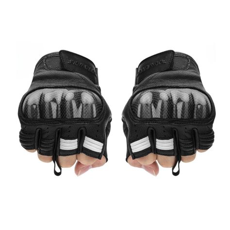 Guantes medio dedo para moto Motowolf 0334-3