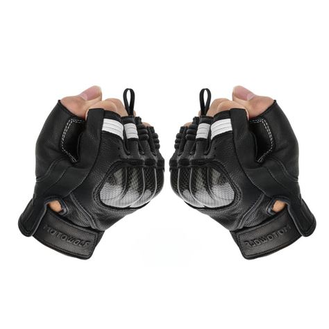 Guantes medio dedo para moto Motowolf 0334-4