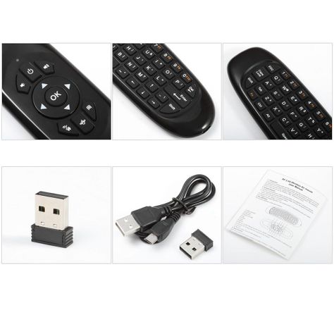 Air Mouse TK668, teclado + mouse Inalambrico-2