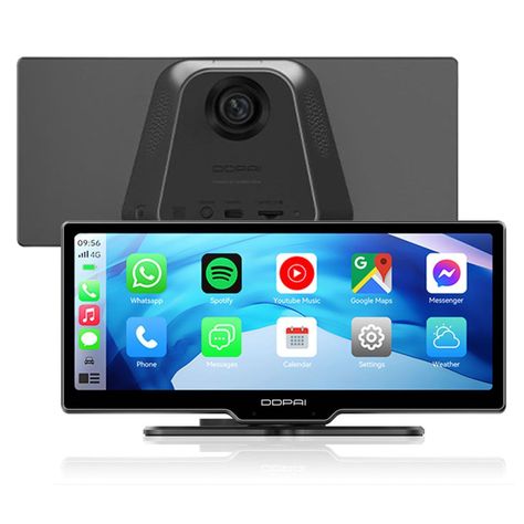 Pantalla reproductor multimedia con cámara para vehículo DDPAI M5S-0