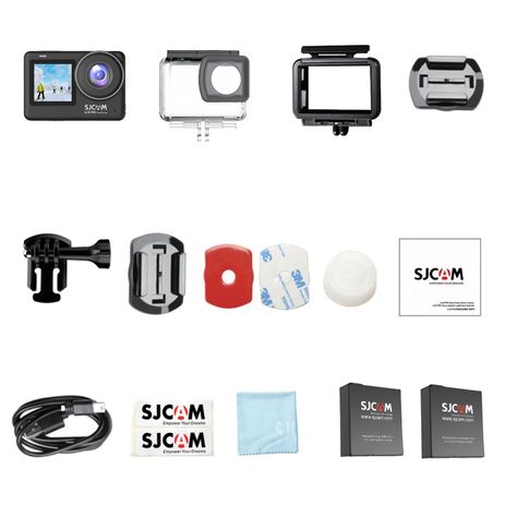 Cámara Deportiva SJCAM SJ10 PRO 4K 60FPS WIFI Estabilizador giroscópico 2 baterias-9
