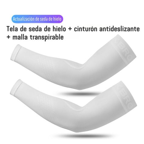 Mangas protección Solar UV Rockbros XT057 - blanco-3