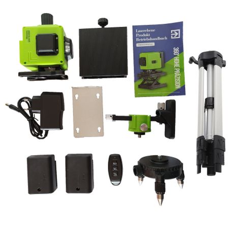 Nivel Laser Construcción 12 líneas 360 Horizontal vertical FC-E226DG + Tripode 1,2m-5