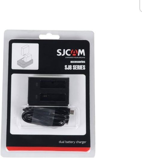 Cargador de baterías DUAL para cámaras deportivas SJCAM SJ8-1