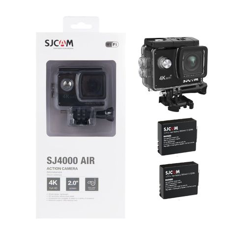 Cámara Deportiva SJCAM SJ4000 AIR 4K WIFI Sumergible 2 baterias-0