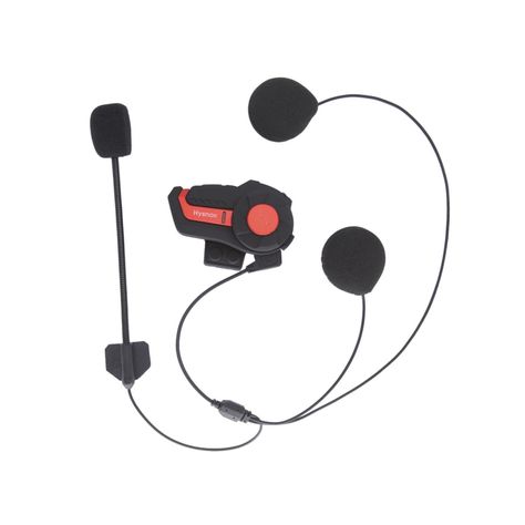 2 x Intercomunicador y manos libre Bluetooth para Moto Hysnox HY-01 1000m-4