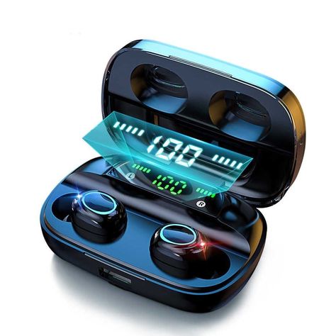Audifonos Bluetooth TWS S11 2200 mAh - Negro-1