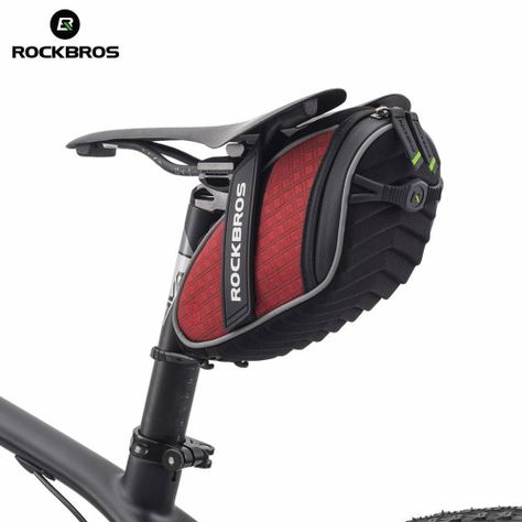 Bolso de Bicicleta impermeable trasero Rockbros C16 - Rojo-3