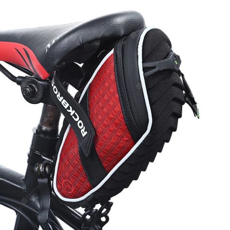 Bolso de Bicicleta impermeable trasero Rockbros C16 - Rojo-1