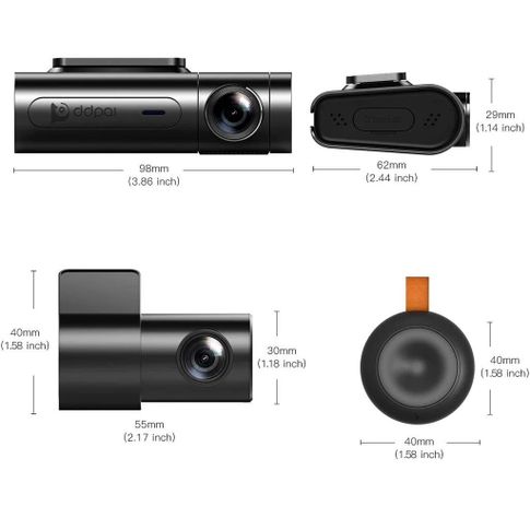 Cámara de vehículo dual 4G 2K rastreo GPS y control bluetooth DDPAI X2S PR-4