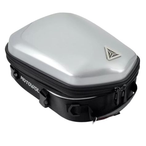 Bolso Top Case impermeable para motocicleta Motowolf 0705 Silver-1