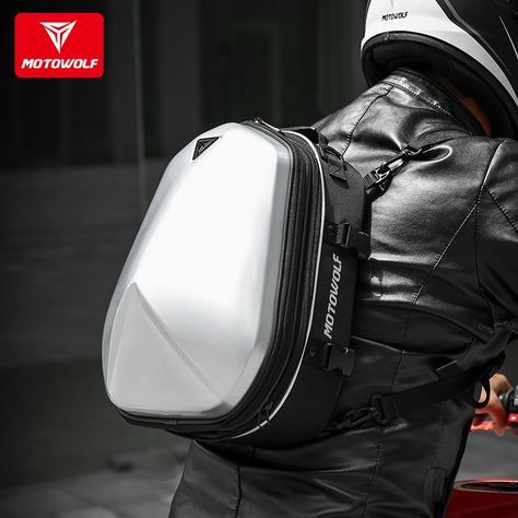 Bolso Top Case impermeable para motocicleta Motowolf 0705 Silver-3