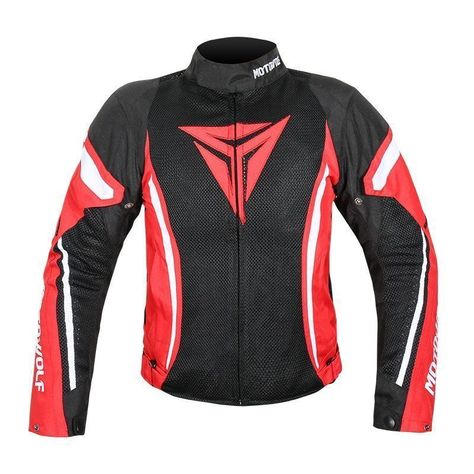Chaqueta para motociclismo Oxford 600D MotoWolf 0505 - Roja-1