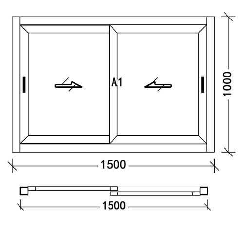 Ventana Termopanel aluminio RPT Premium 73s 150x100cm - negro-6