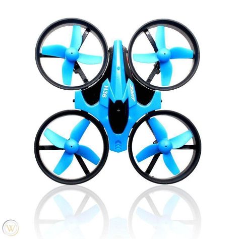 Dron JJRC H36 2.4GHz Gyro RC Quadcopter 2 BATERIAS - Azul-4