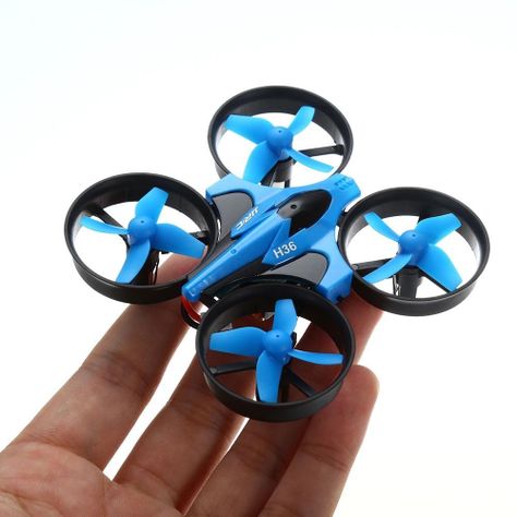 Dron JJRC H36 2.4GHz Gyro RC Quadcopter 2 BATERIAS - Azul-5